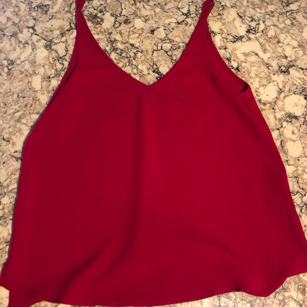American Apparel Red Tank Top